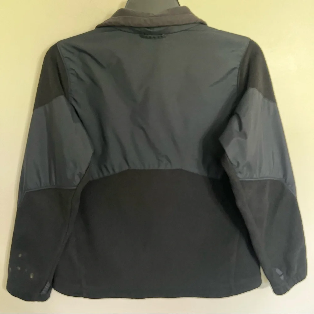 Boys Youth Black Columbia Jacket Fleece Full Zip Size 14/16 Mid Weight‎